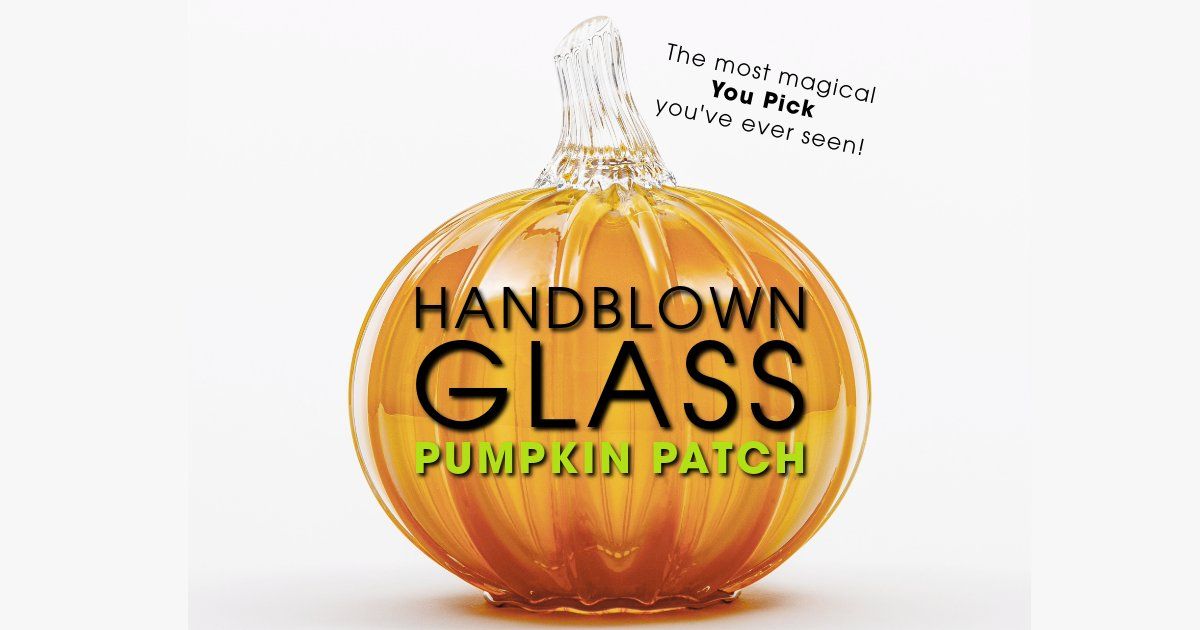 Discover the vast collection of handblown glass pumpkins at Pine-O-Mine's enchanting patch.